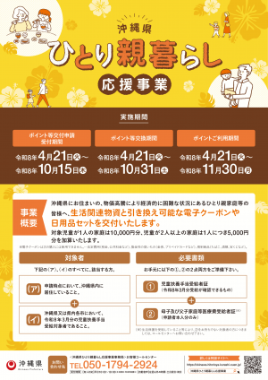 ひとり親暮らし応援チラシ表